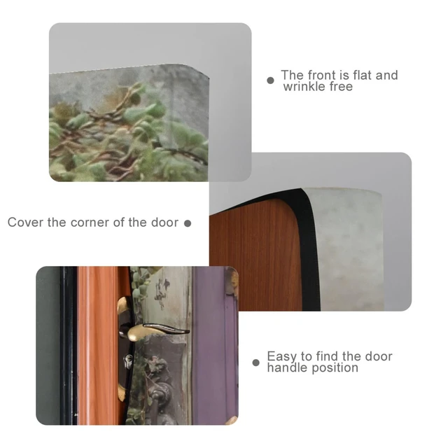 Alt view image 4 of 7 - Halloween Witch Door Cover, Stretch Fabric Backdrop Door Porch Covers for Home Party Holidays Decoration, 32x79 in