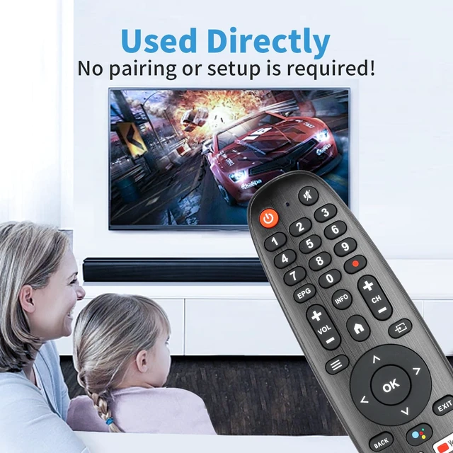 Alt view image 4 of 6 - EC32V2HA EC40V2FA Remote Control Compatible with SANSUI/BLAUPUNKT/Caixun/ARRQW TV Replacement Controller (NO Voice Function)