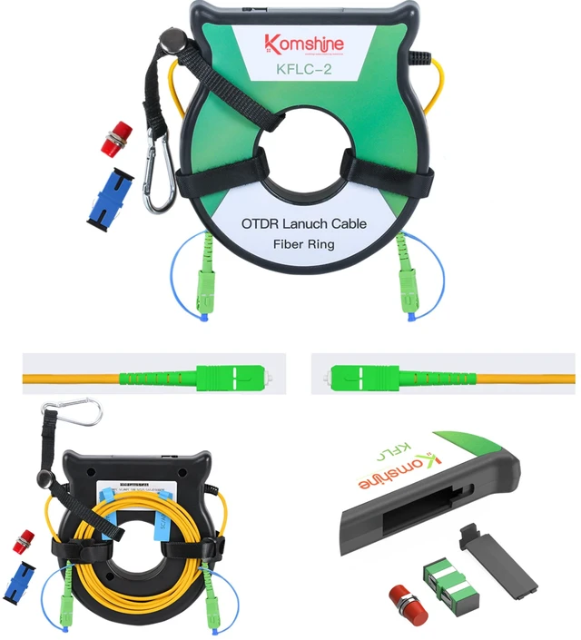 Main image of FTTH OTDR Launch Cable Box SM G652D Fiber Cable 9/125um SC/APC-SC/APC 200M SingleMode Dead Zone Eliminator OTDR Patch Cord Fiber Ring, The Loss Is Less 0.5dBm/KM, Fiber Extension Cord