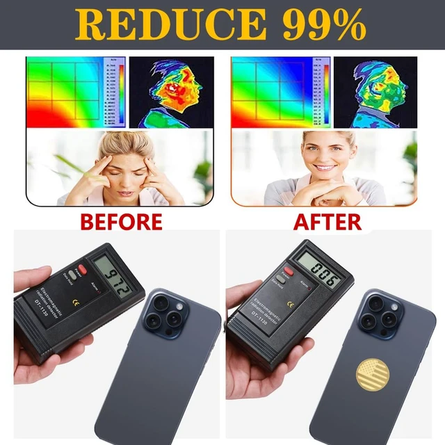 Alt view image 2 of 7 - 20Pcs Protection Cell Phone Stickers 99% Effective Protector Cell & Smart Phones, Laptops, Tablets, TV, Monitors - All Devices
