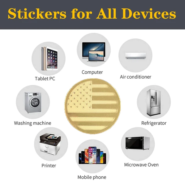 Alt view image 5 of 7 - 20Pcs Protection Cell Phone Stickers 99% Effective Protector Cell & Smart Phones, Laptops, Tablets, TV, Monitors - All Devices