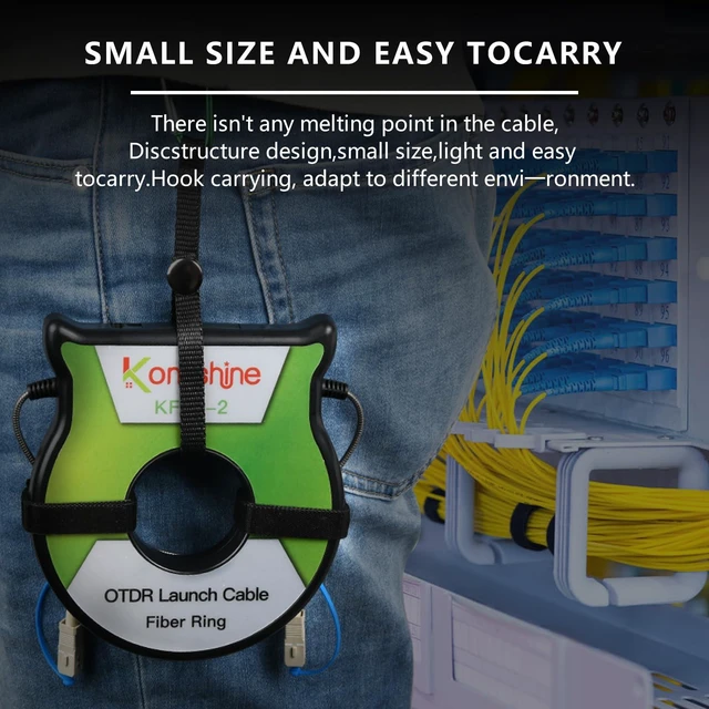 Alt view image 7 of 7 - FTTH OTDR Launch Cable Box SM G652D Fiber Cable 9/125um SC/APC-SC/APC 200M SingleMode Dead Zone Eliminator OTDR Patch Cord Fiber Ring, The Loss Is Less 0.5dBm/KM, Fiber Extension Cord