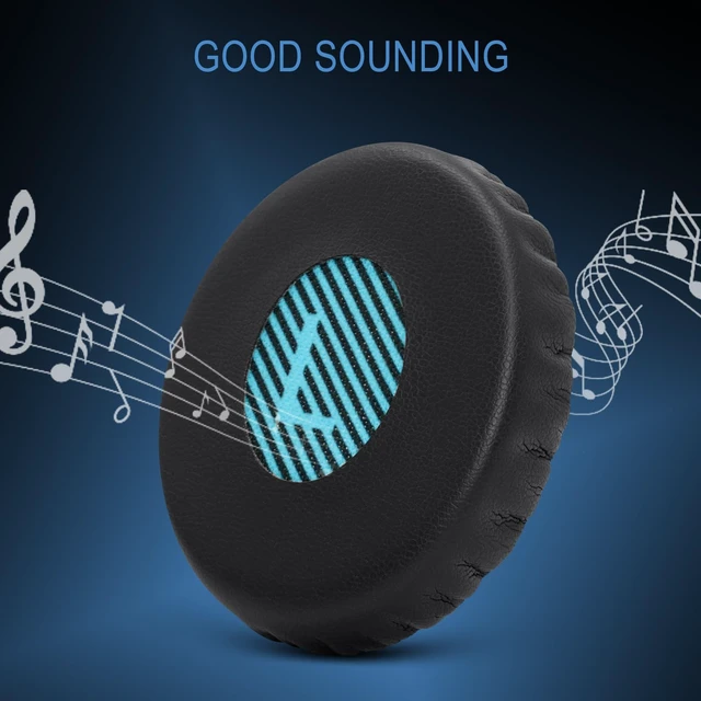 Alt view image 4 of 7 - Ear Pads Cushions Replacement for Bose On-Ear 2 Headphones,Earpads for Bose OE2/OE2i/SoundTrue On-Ear/SoundLink, Earpads with High Dense Noise Isolation Foam,Protein Leather,Black&Blue