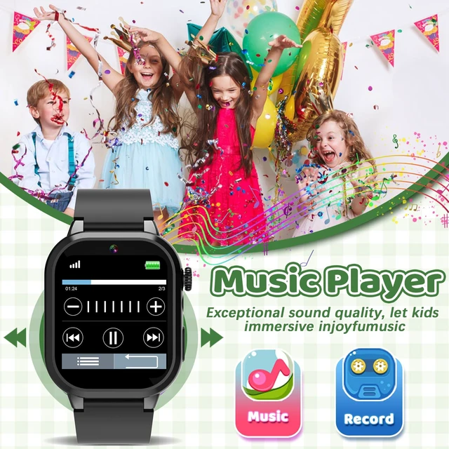 Alt view image 7 of 7 - Kids Game Smart Watch 1.54" HD Touch Screen, 30+ Educational Games, Camera, Pedometer, Alarm, MP3 Player, Auidobook, Learn Card,Time Tools, Parental Control, Wrist Watches for Boys Girls Age 4-12