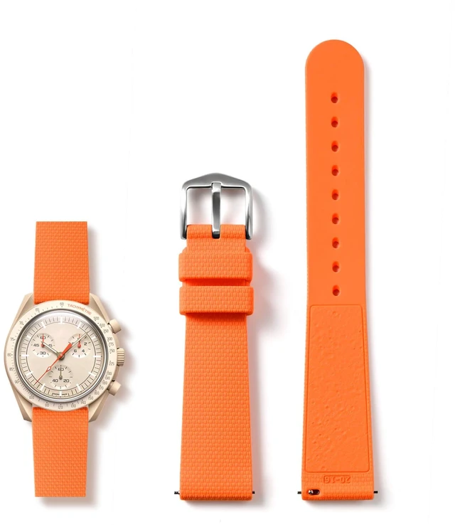 Main image of Watch Bands for Moonswatch WatchSilicone Quick Release Watch Strap Compatible with Omega X Swatch Moonswatch Speedmaster 20mm Men Women Watch Band Replacement