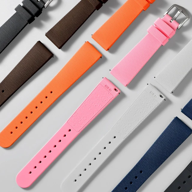 Alt view image 4 of 5 - Watch Bands for Moonswatch WatchSilicone Quick Release Watch Strap Compatible with Omega X Swatch Moonswatch Speedmaster 20mm Men Women Watch Band Replacement