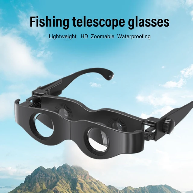 Alt view image 2 of 7 - Fishing Binoculars Glasses, 3X Magnification, Adjustable Focusing HD Lens, Ergonomic Nose Pad, for Bird Watching,Tv,Sports,Concerts,Theater,and Sightseeing