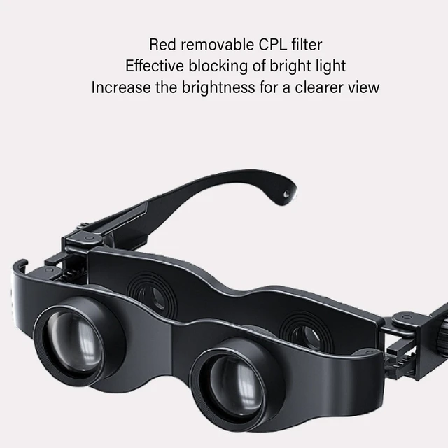 Alt view image 7 of 7 - Fishing Binoculars Glasses, 3X Magnification, Adjustable Focusing HD Lens, Ergonomic Nose Pad, for Bird Watching,Tv,Sports,Concerts,Theater,and Sightseeing