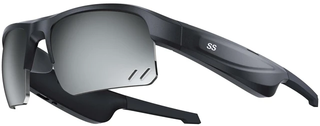 Main image of Liszt Sports Audio Sunglasses,Smart Bluetooth Glasses for Cycling,Running,and Hiking.Black Frame & Polarized Mirror silver