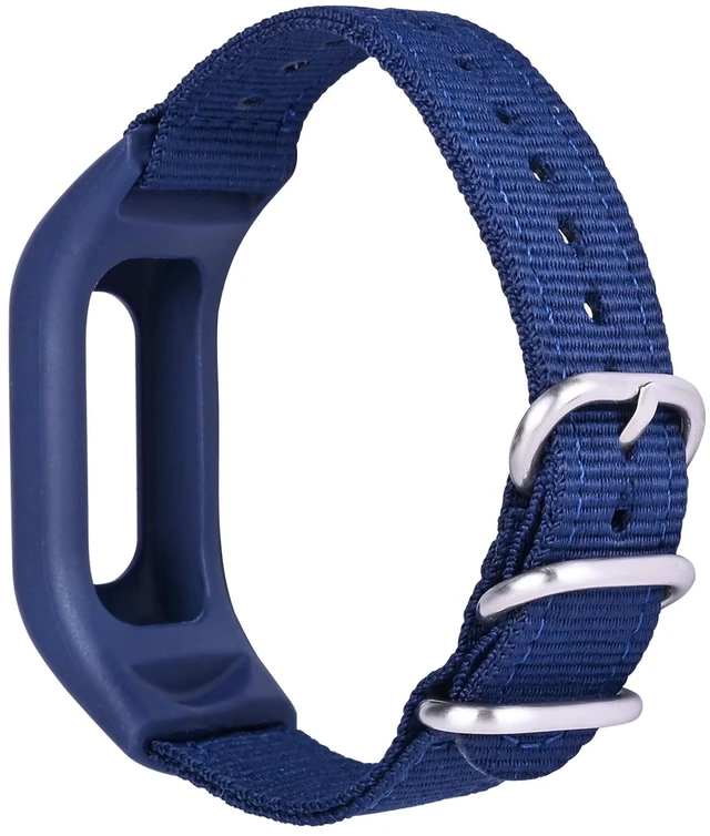 Main image of Canvas Nylon Bands Compatible with Garmin Vivosmart 4 tracker Replacement Bands with Case