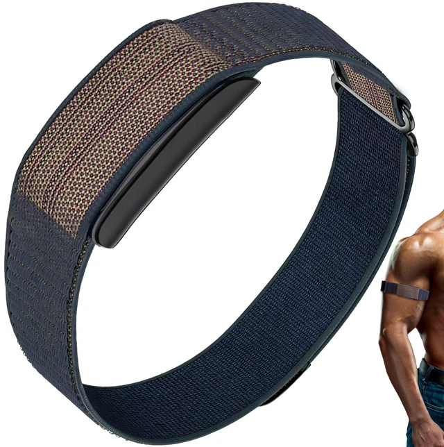 Main image of Bicep-Strap Compatible with Amazfit-Helio Loop - Breathable Nylon Lightweight, adjustable fabric band for all-day wear. Soft, comfortable, replacement bicep strap only