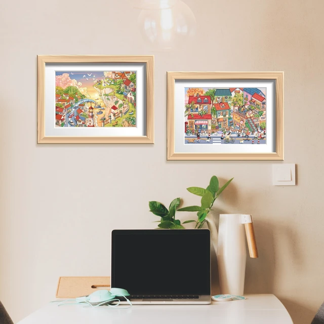 Alt view image 2 of 7 - 2 Sets DIY 3D Diorama Scene Stickers for Adults, Miniature Sticker Therapy Hand-painted 3D diorama scene stickers, DIY miniature landscape kit, craft gift, sticker therapy, Memories and Yearnings