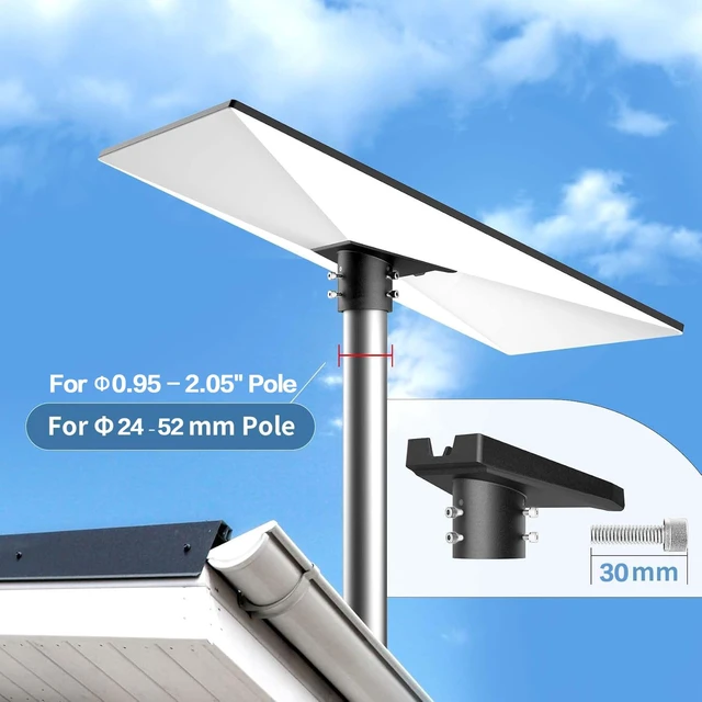 Alt view image 3 of 7 - Starlink Pipe Adapter for Standard 4 4X Gen 3 Pole Diameter 0.95 to 2.05 Metal, 360° Rotation Adjustable, V3/V4 Standard Dish Pole Mount Adapter for Wall/Roof/RV Installation, Weather-Resistant
