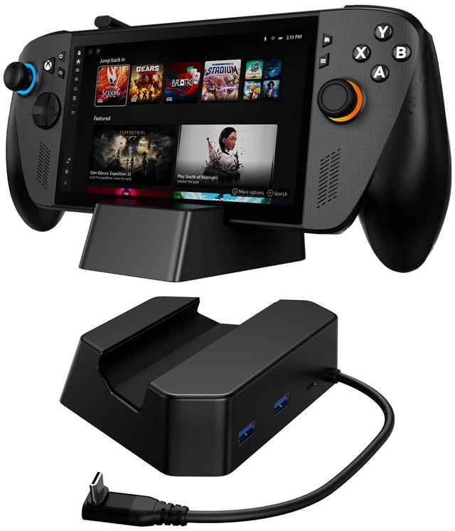 Main image of Charging Stand for ROG Xbox Ally X/ROG Xbox Ally, Portable TV Dock Station Replacement with 2 USB-A Port/100W USB-C Port for ROG Xbox Ally X