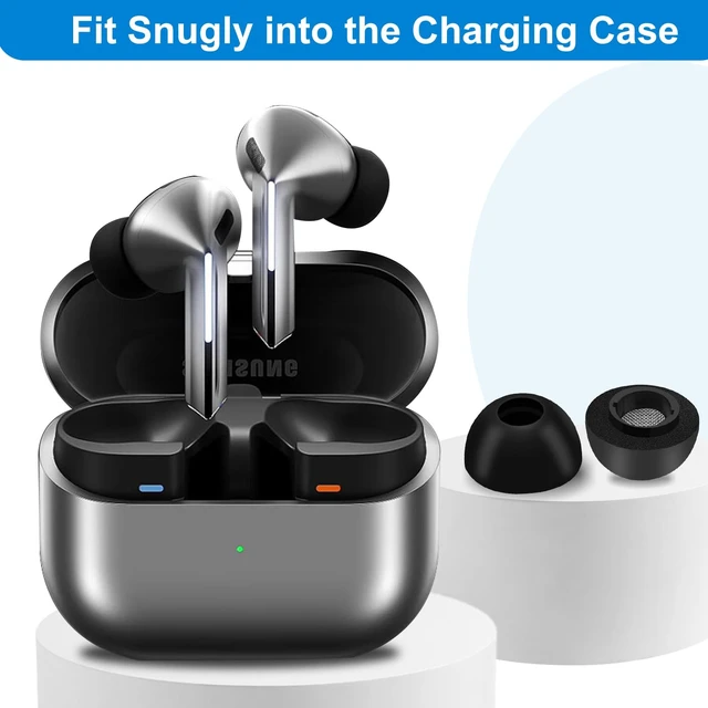 Alt view image 4 of 7 - Replacement Foam Eartips for Samsung Galaxy Buds 4 Pro (2026) & Galaxy Buds 3 Pro (2024), Memory Foam Tip with Cleaner kit Earbuds, Comfortable Foam and Secure Fit - SML