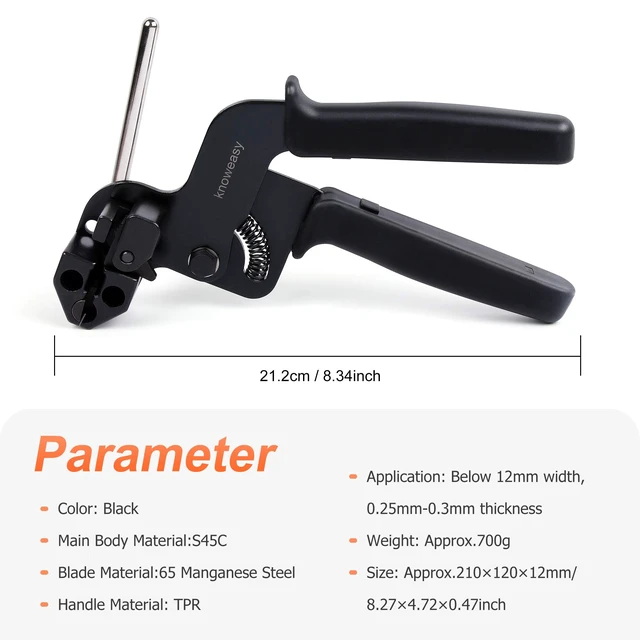 Alt view image 2 of 6 - Stainless Steel Cable Tie Gun, Flush Cut Tool, Cable Management Cable management and automotive work; Designed for accurate product selection; Practical for professional and DIY projects