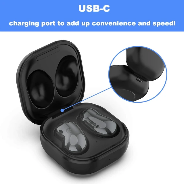 Alt view image 4 of 7 - Charging Case Replacement Compatible with Galaxy Buds Live, Charger Case for Samsung Galaxy Buds Live SM-R180(Wired Charging Only, Earbuds not Included, Black Color)