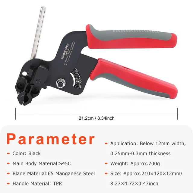 Alt view image 2 of 7 - Stainless Steel Cable Tie Gun, Flush Cut Tool, Cable Management Cable management and automotive work; Designed for accurate product selection; Practical for professional and DIY projects