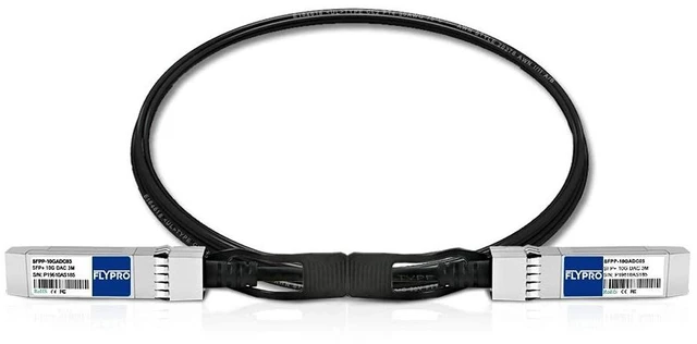 Alt view image 2 of 6 - 3M SFP Cable, 10G DAC Passive Direct Attach Twinax Copper for Cisco SFP-H10GB-CU3M, Ubiquiti, Netgear, Mikrotik, D-Link, Intel, Supermicro and More Length Options: 0.5m-7m