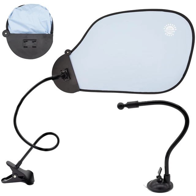 Main image of Laptop Sun Shade for Working Outside and Adjustable Clip, Adjustable Laptop Sun Shade with Flexible Clip Stand, Heat Shield Laptop Canopy for Computers Beach Chairs and Strollers (Blue)