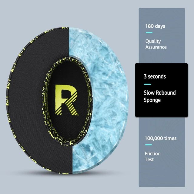Alt view image 6 of 6 - Frozen Replacement Ear Pads for Sennheiser Headphones, Fits HD450BT / HD4.50 /HD4.50BTNC/ HD 485BT/ HD4.40BT, Made with Soft Fabric and Memory Foam