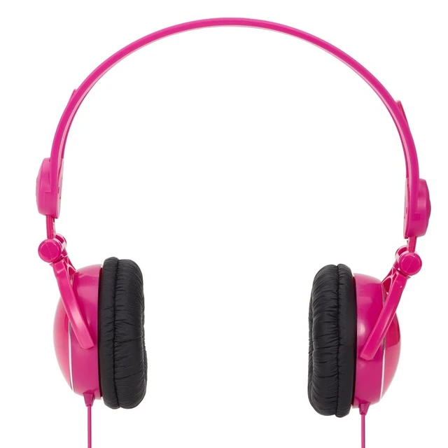Alt view image 4 of 4 - Fold-Flat Travel Headphones - Pink