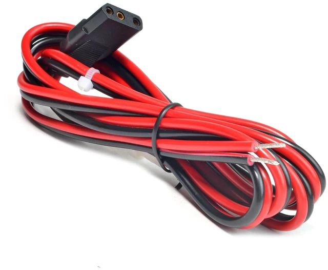 Main image of 2-Wire 3 Pin CB Radio Power Cord, Stripped Ends 4.8 ft Fused Power Cable, Replacement For Cobra Galaxy Midland Uniden Stryker Connex CB Ham Radio