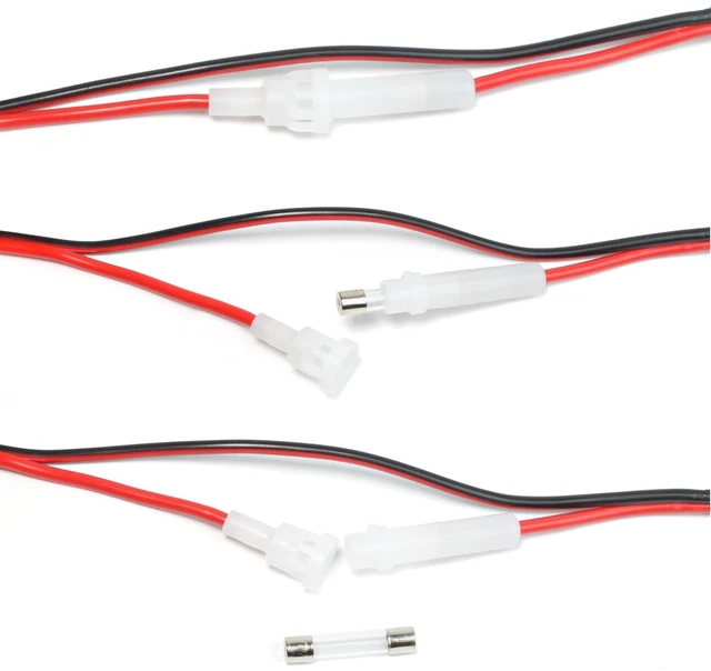 Alt view image 3 of 6 - 2-Wire 3 Pin CB Radio Power Cord, Stripped Ends 4.8 ft Fused Power Cable, Replacement For Cobra Galaxy Midland Uniden Stryker Connex CB Ham Radio