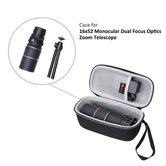 Alt view image 2 of 6 - Monocular EVA Hard Case for Telescope Within Size 7.9 x 3.7 x 3.8 Inches - Travel Protective Carrying Storage Bag (Sale Case Only)