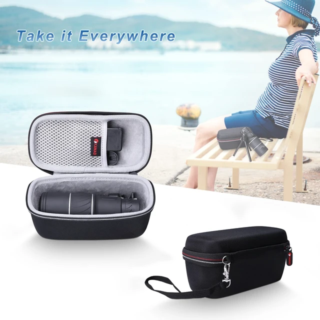 Alt view image 6 of 6 - Monocular EVA Hard Case for Telescope Within Size 7.9 x 3.7 x 3.8 Inches - Travel Protective Carrying Storage Bag (Sale Case Only)