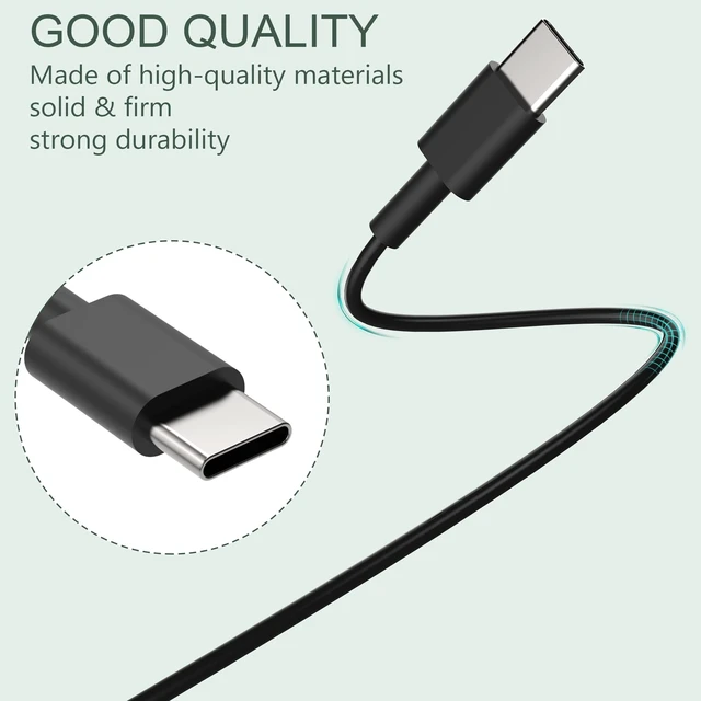 Alt view image 6 of 7 - New Slim 65W USB C Laptop Charger Replacement for Dell Latitude XPS Chromebook Charger Fast Charging Type C Travel Laptop Power Adapter