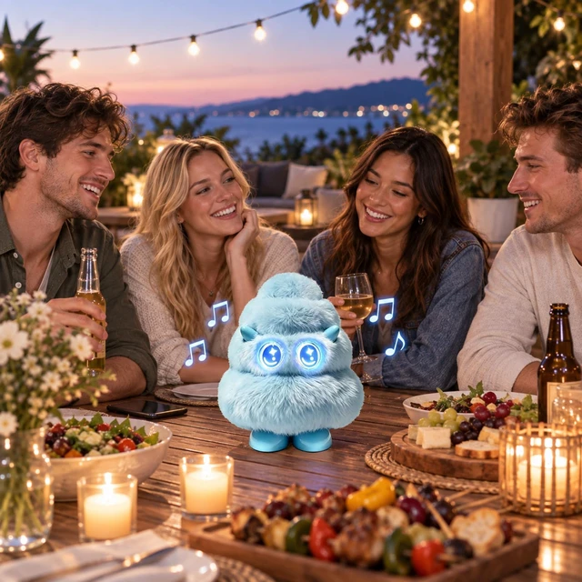 Alt view image 4 of 7 - Christmas Tree Plush Bluetooth Speaker With LED,15W Speaker with Deep Bass Up to 10H Playtime with TWS Pairing, Gift for Valentine's Day, Teacher's Day, Christmas, Birthday