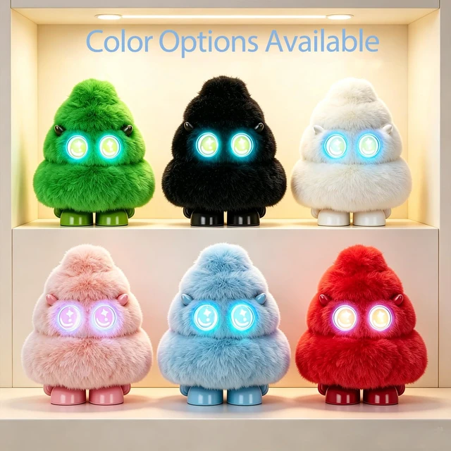 Alt view image 7 of 7 - Christmas Tree Plush Bluetooth Speaker With LED,15W Speaker with Deep Bass Up to 10H Playtime with TWS Pairing, Gift for Valentine's Day, Teacher's Day, Christmas, Birthday