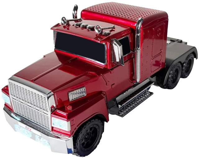Main image of BT-1985 Rechargable Portable Bluetooth Speaker with FM Radio, Red LED Lights, TWS, FM Radio, USB/TF Playback, AUX Input, Built-In Microphone, USB-C Cable Included