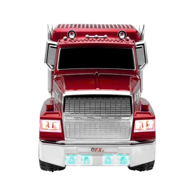 Alt view image 7 of 7 - BT-1985 Rechargable Portable Bluetooth Speaker with FM Radio, Red LED Lights, TWS, FM Radio, USB/TF Playback, AUX Input, Built-In Microphone, USB-C Cable Included