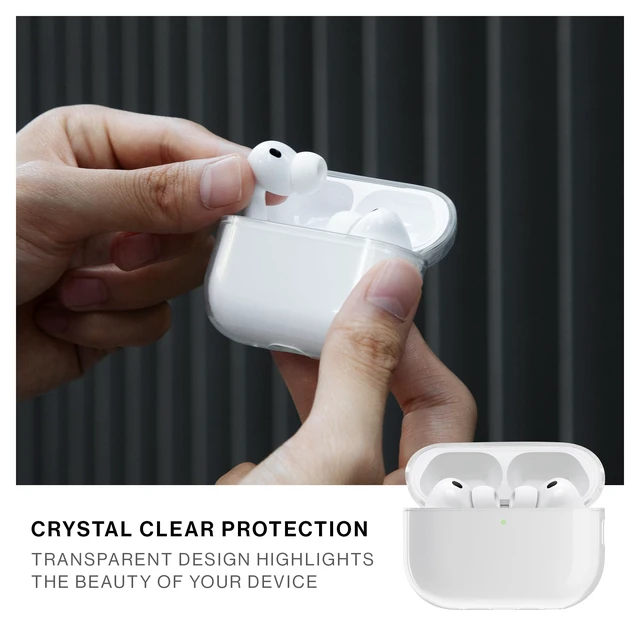 Alt view image 3 of 7 - (Re) Clear Case for AirPods Pro 3nd Gen 100% Recycled Supports Wireless Charging Compatible with AirPods Pro 3rd Gen Cutout for Lanyard Loop