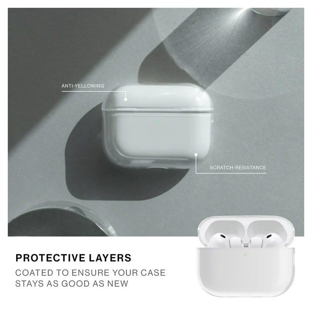 Alt view image 4 of 7 - (Re) Clear Case for AirPods Pro 3nd Gen 100% Recycled Supports Wireless Charging Compatible with AirPods Pro 3rd Gen Cutout for Lanyard Loop