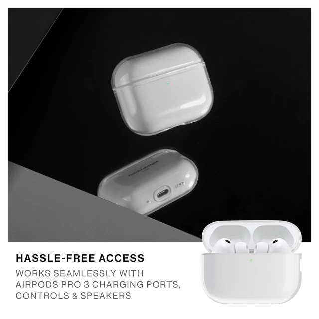 Alt view image 6 of 7 - (Re) Clear Case for AirPods Pro 3nd Gen 100% Recycled Supports Wireless Charging Compatible with AirPods Pro 3rd Gen Cutout for Lanyard Loop
