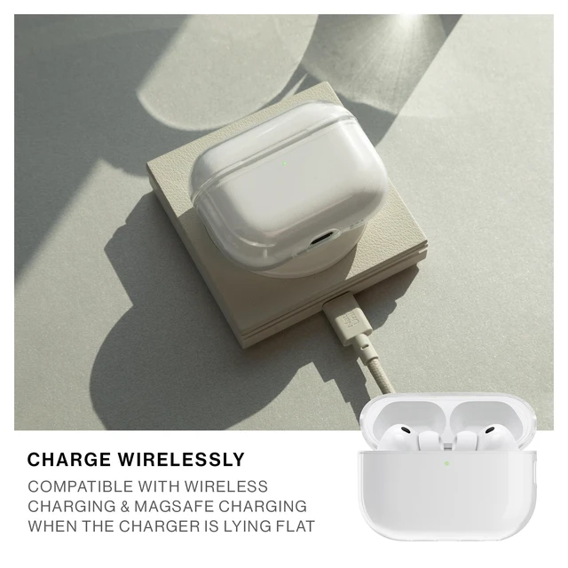 Alt view image 7 of 7 - (Re) Clear Case for AirPods Pro 3nd Gen 100% Recycled Supports Wireless Charging Compatible with AirPods Pro 3rd Gen Cutout for Lanyard Loop
