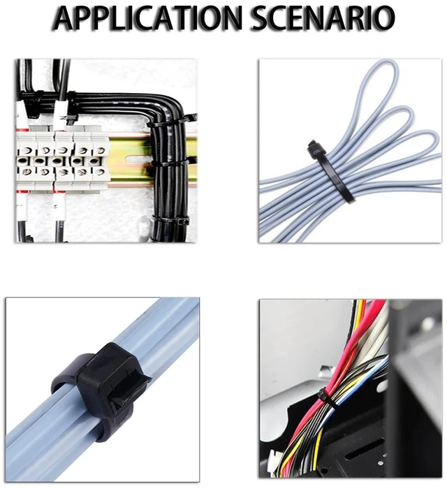 Alt view image 7 of 7 - 20 inch Black Zip Ties Heavy Duty Outdoor100 PACK, 200 LBS Tensile Strength Large Cable Tie Wraps, Extra Long Wire Ties Plastic UV Resistant Big Strong Zipties