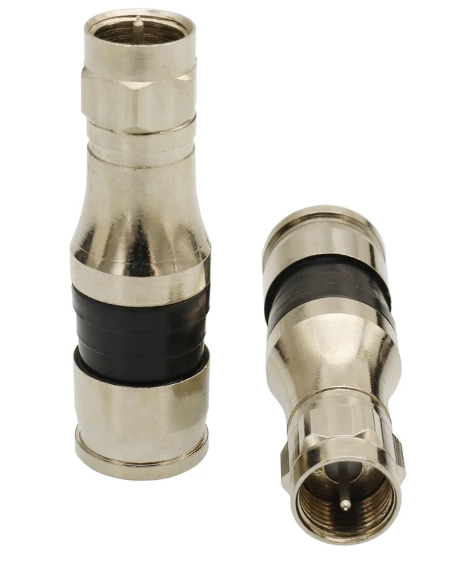 Alt view image 3 of 7 - 10Pcs F Type RG11 Compression Connectors,Compression Coax Connectors Fittings RG11 Wire Connector with Weather Seal O Ring