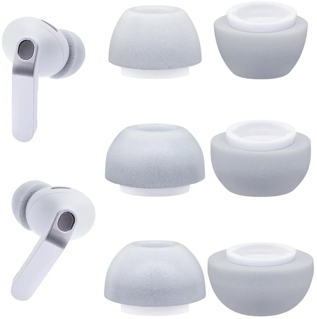 Main image of Memory Foam Eartips for Samsung Galaxy Buds4 Pro (2026)/ Buds3 Pro Not for Buds3 FE, Replacement Ear Tips 3 Pairs (S/M/L) (Gray)