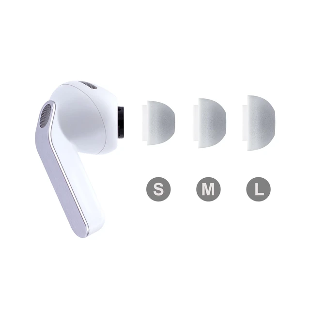 Alt view image 5 of 7 - Memory Foam Eartips for Samsung Galaxy Buds4 Pro (2026)/ Buds3 Pro Not for Buds3 FE, Replacement Ear Tips 3 Pairs (S/M/L) (Gray)