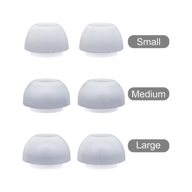 Alt view image 7 of 7 - Memory Foam Eartips for Samsung Galaxy Buds4 Pro (2026)/ Buds3 Pro Not for Buds3 FE, Replacement Ear Tips 3 Pairs (S/M/L) (Gray)