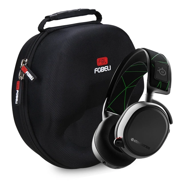 Alt view image 6 of 7 - Case for SteelSeries Arctis Nova/Razer/Logitech Gaming Headset Fit for SteelSeries Arctis Nova 5 5X 5P 7 7+ 7X 7P 1 3 5 9 9X PRO/Razer Kaira X/Logitech G733, Waterproof & Shockproof, Black
