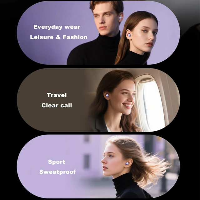 Alt view image 4 of 6 - Skin Tone Wireless Invisible in Ear Earbuds Mini Headphones Discreet Hidden Bluetooth Earphones Ear Buds for Work Sleeping on Side Small Ears Canal Women Sleep Tiny Smallest Earbuds for Side Sleepers