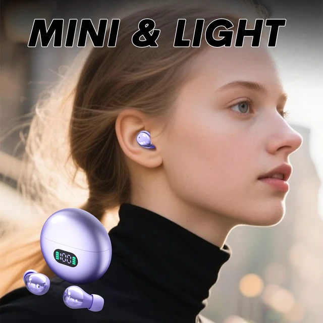 Alt view image 3 of 6 - Skin Tone Wireless Invisible in Ear Earbuds Mini Headphones Discreet Hidden Bluetooth Earphones Ear Buds for Work Sleeping on Side Small Ears Canal Women Sleep Tiny Smallest Earbuds for Side Sleepers
