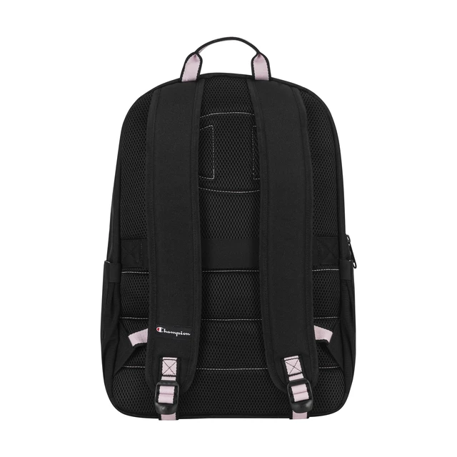 Alt view image 3 of 6 - Steady Laptop Backpack, Black/Ballerina Slipper, One Size Padded Adjustable Straps and Water Bottle Pockets