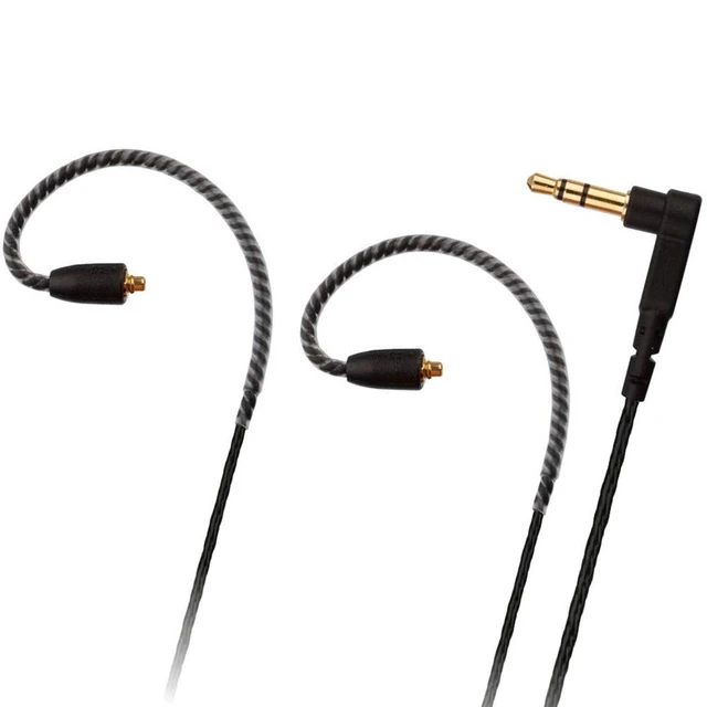 Alt view image 3 of 4 - Headphone Extension Cable MMCX Audio Cord 3.5mm Plug comptatible with Shure SE215 SE315 SE846 Black