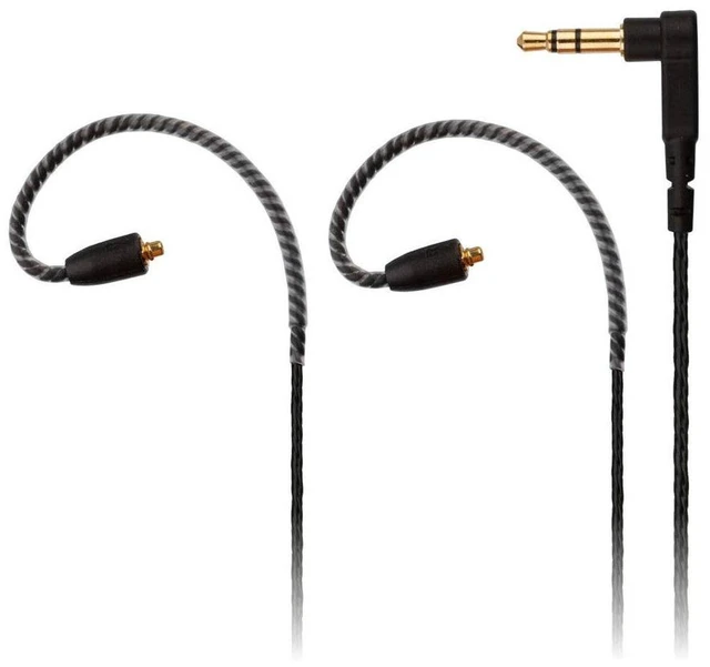 Alt view image 4 of 4 - Headphone Extension Cable MMCX Audio Cord 3.5mm Plug comptatible with Shure SE215 SE315 SE846 Black